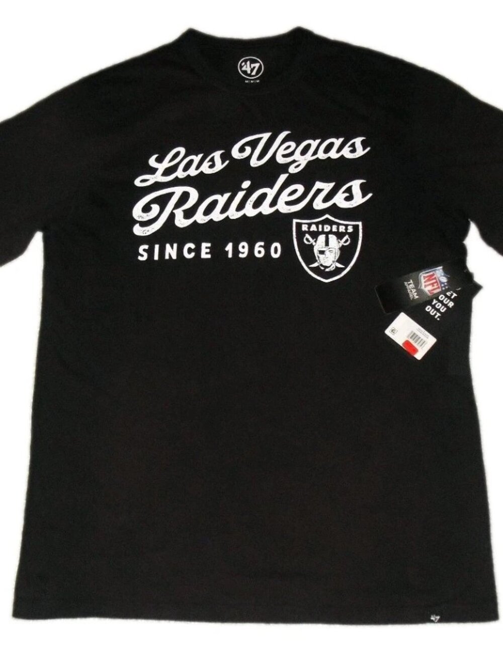 Las Vegas Raiders 47 Brand Mens T-Shirt sz. Medium New Tags Nfl
